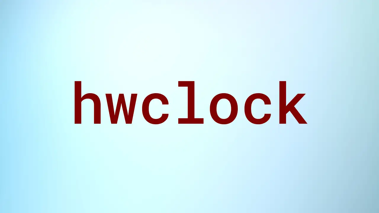 Read more about the article hwclock, the hardware clock query and set program