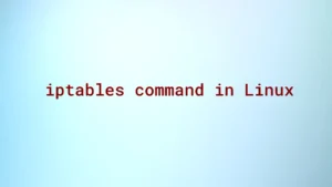 Read more about the article iptables command in Linux