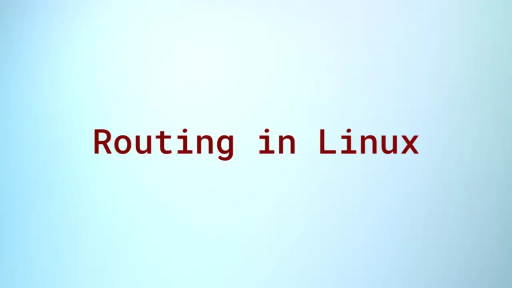 Routing in Linux