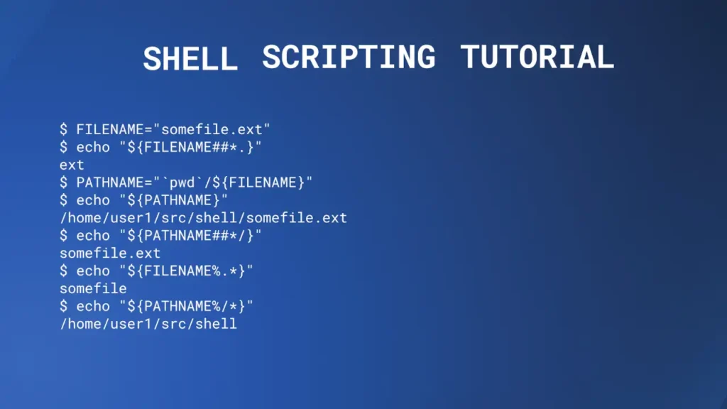 Shell script