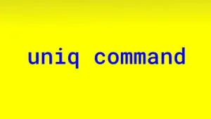 Read more about the article uniq command in Linux