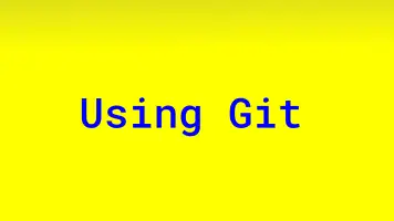 Read more about the article Using Git